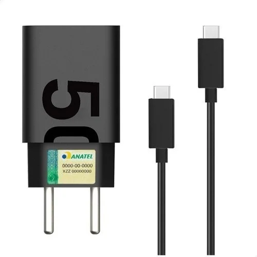 Carregador Turbo 50w Ultra Rápido Tipo C Com Carregamento Rápido + Cabo Tipo C Compatível Com Todos Aparelhos Tipo C